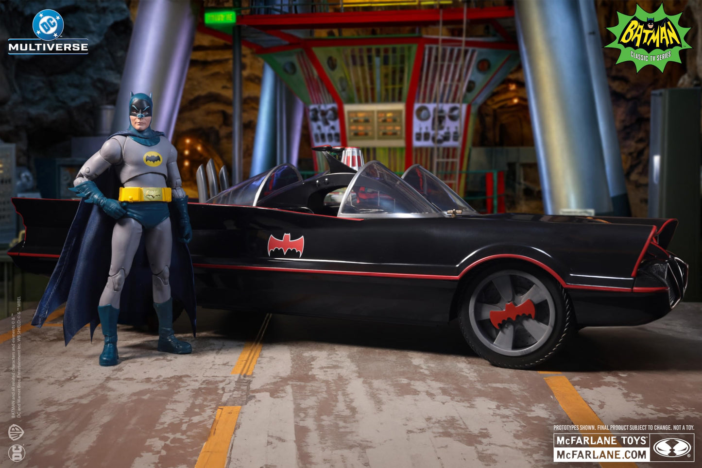 McFarlane Toys- DC Multiverse Batmobile (Batman Classic TV Series)