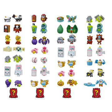 Transformers Toys Botbots Series 3 Goo-Goo Groopies 8 Pack - Mystery 2-in-1 Collectible Figures! Kids Ages 5 & Up (Styles & Colors May Vary) by Hasbro