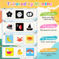 40 Pages Colorful High Contrast Baby Cards, Visual Stimulation Cards, Tummy Time Card for Babies 18-36 Months, High Contrast Card, Baby Toys
