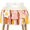 Groovy One First Birthday High Chair Banner,One Groovy Birthday Decoration