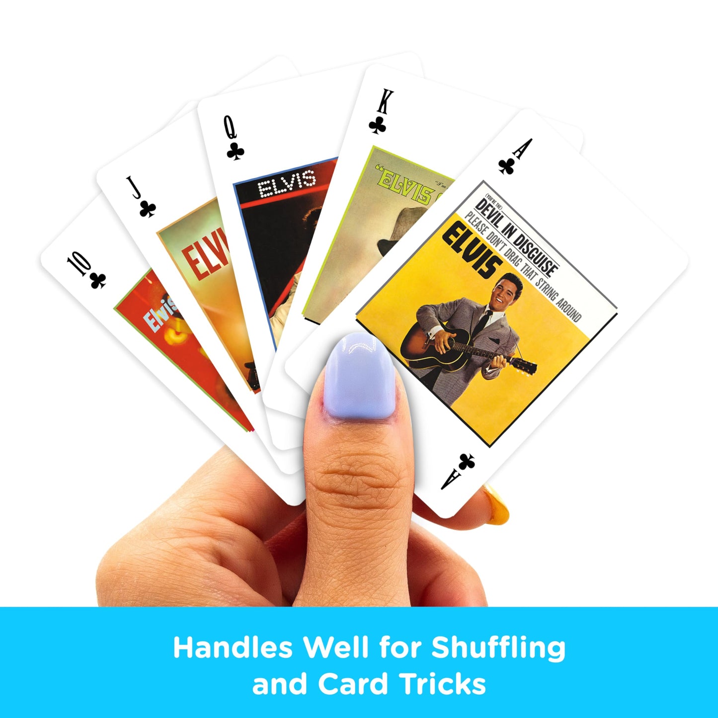 Aquarius Elvis Presley Premium Cassette Playing Cards -Elvis Presley Themed Deck of Cards for Your Favorite Card Games - Officially Licensed Elvis