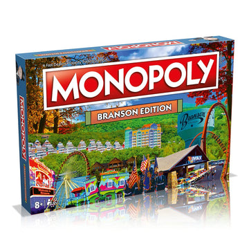 Monopoly Board Game Branson Edition: 2-6 Players Family Board Games for Kids and Adults, Board Games for Kids 8 and up, for Kids and Adults, Ideal