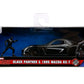 Jada Marvel 1:32 Black Panther 1995 Mazda RX7 Widebody Die-Cast Car & 1.65” Black Panther Figure, Toys for Kids and Adults