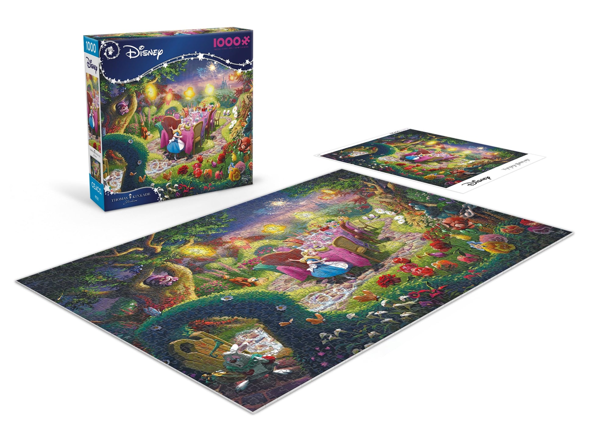Ceaco - Thomas Kinkade Alice in Wonderland - 1000 Piece Puzzle for Adults