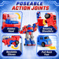 iPlay, iLearn Kids Magnetic Transform Robot Toy, Toddler Construction Truck