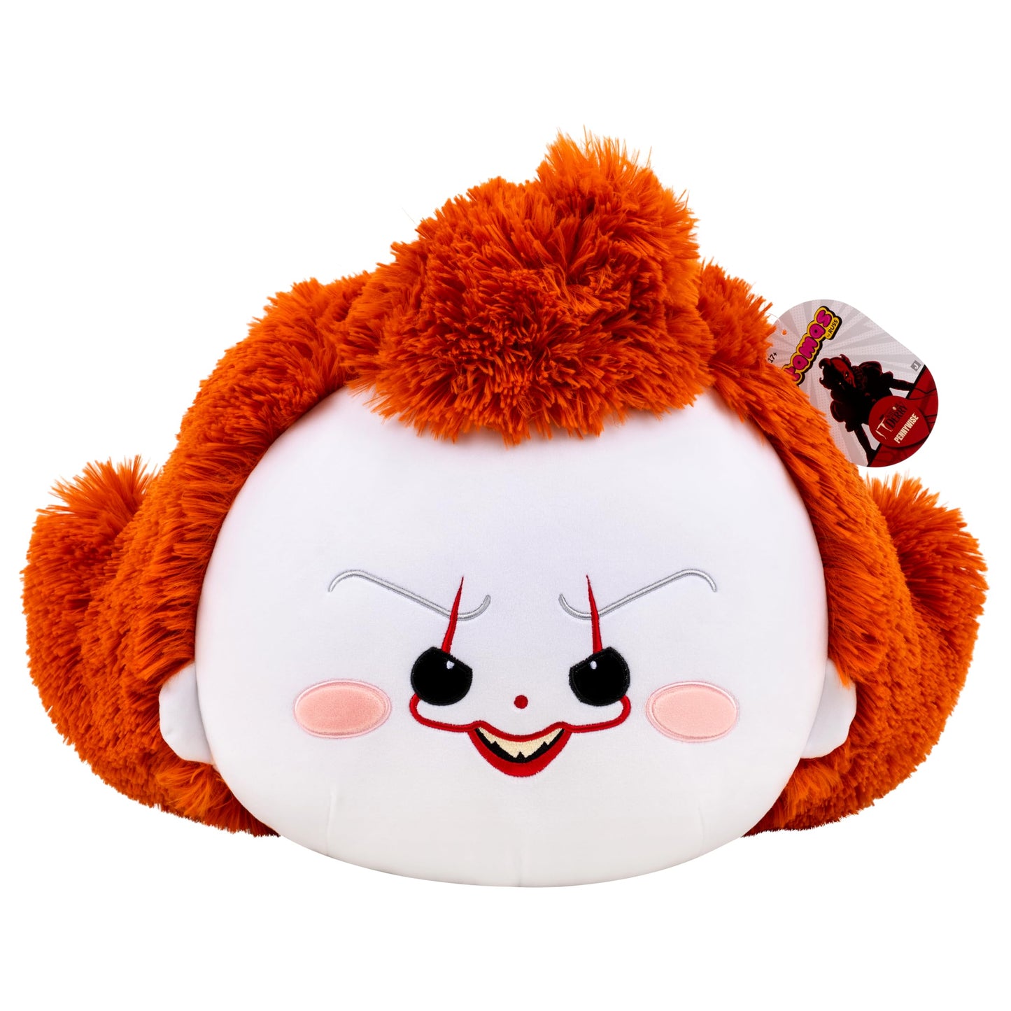 Jazwares Atamas by Russ 12-Inch Pennywise Plush - Iconic Character Heads - Super-Soft and Huggable - Official Plush