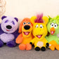 Jada Toys Donkey Hodie 8" Sound Plush Twin Pack - Purple Panda & Duck Duck - Squeeze for Phrases from Preschool Show Donkey Hodie - Ages 3+