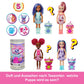 Barbie Chelsea Pop Reveal Bubble Tea Series Set with Themed Package & 5 Surprises Including Scented Small Doll & Pop-It Pet (Styles May Vary)