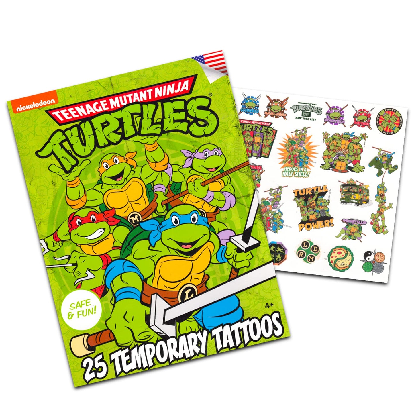 TMNT Imagine Ink Activity and Coloring Book Bundle for Kids with 25 Ninja Turtle Tattoos and Party Favors