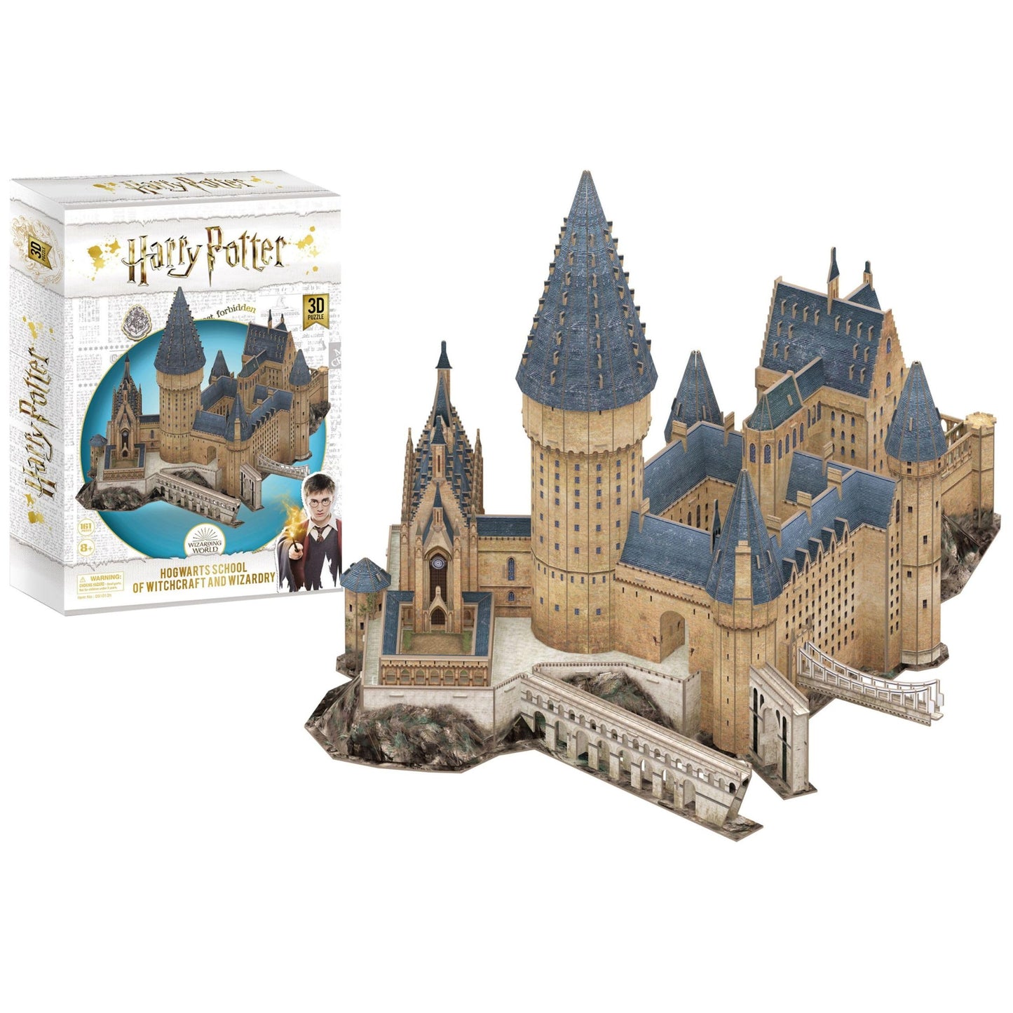 4D Cityscape Harry Potter Great Hall Paper 3D Puzzle Standard, Multicolored