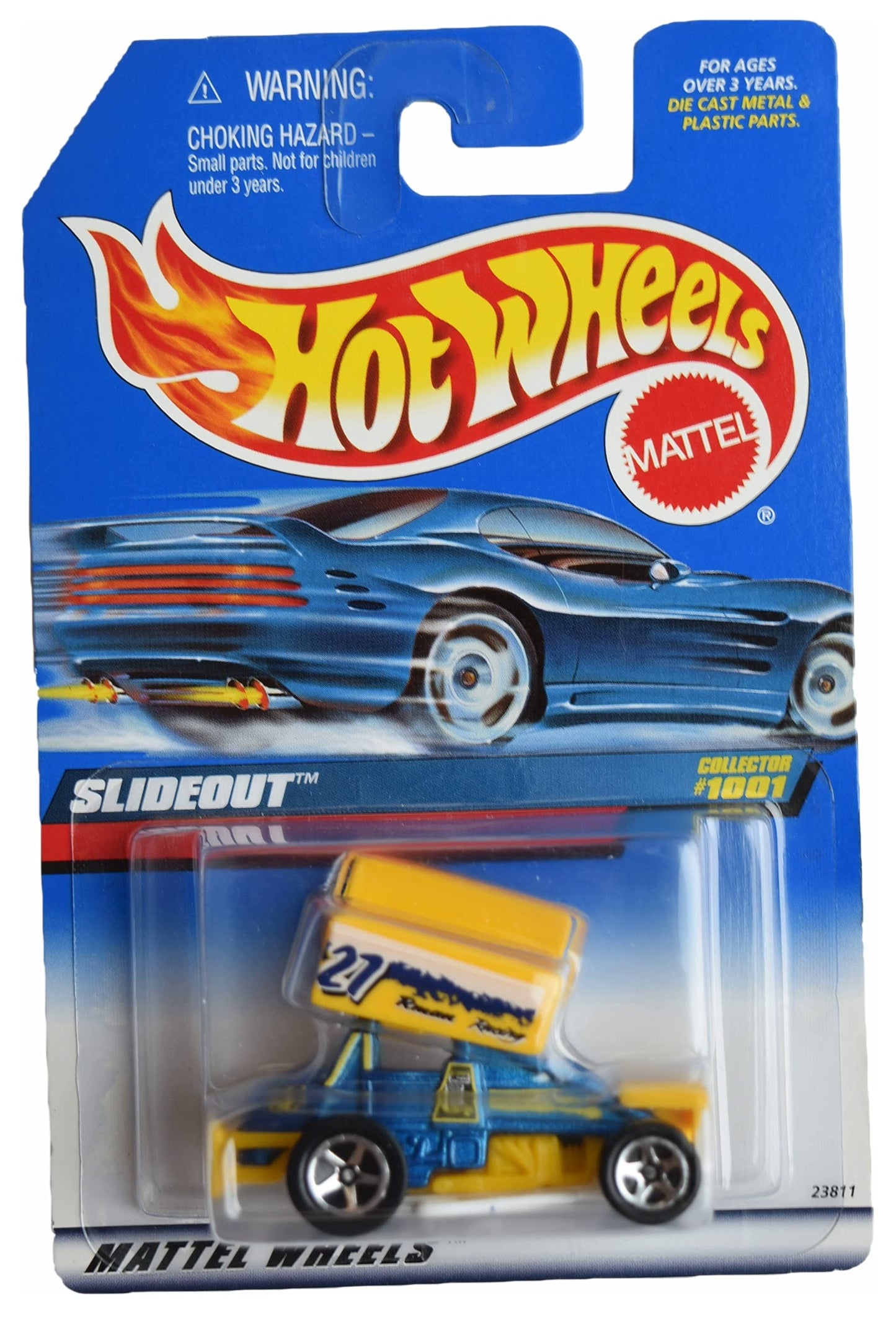 Hot Wheels Slideout, [Teal/Yellow] #1001