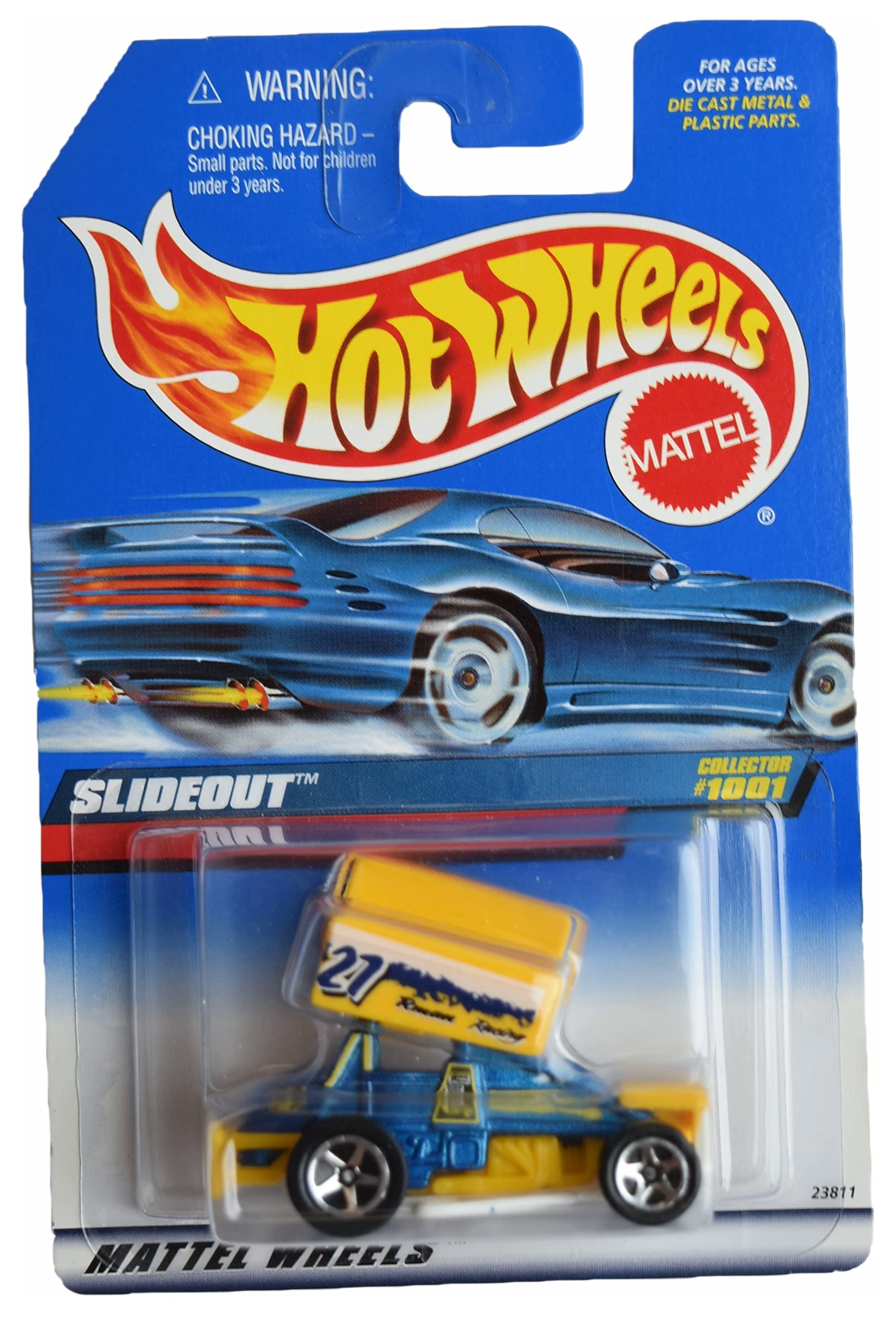 Hot Wheels Slideout, [Teal/Yellow] #1001