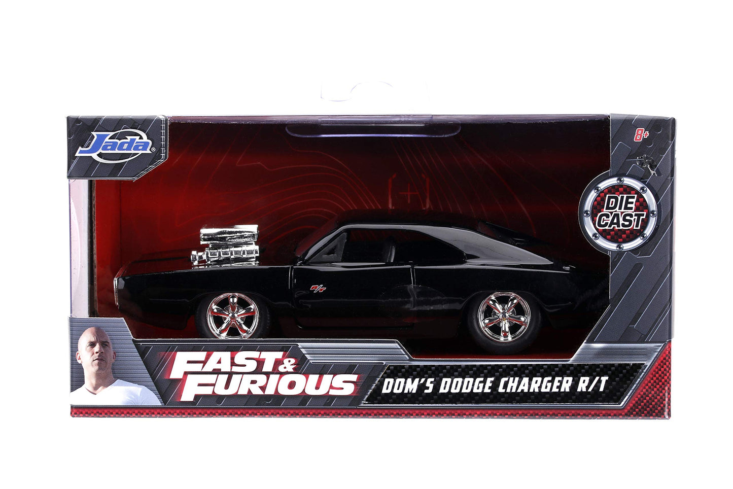 Jada Fast & Furious 1:32 Dom's Dodge Charger R/T Die-Cast Car, Toys for Kids and Adults