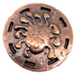 Cryptic Creative Copper Eye Tyrant Decision Coin D2 Heads-Tails - Yes-No RPG LARP