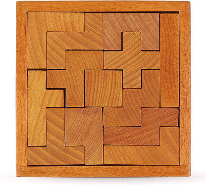 Wooden Brain Teaser Puzzles for Kids Children & Adults. New Level of Challenge for Those who Love Good Mental Workout