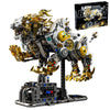 CSNRHG Mechanical Lion Building Block Toy Set Futuristic Mechanical Beast Model with Movable Parts & Gears Premium Mechanical Building Kit