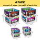 4E's Novelty Cassette Tape Bucket Centerpiece (Pack of 4) 80s Party Supplies, 90's Theme Birthday Party Decoration Cassette Tape Table Decor, Retro