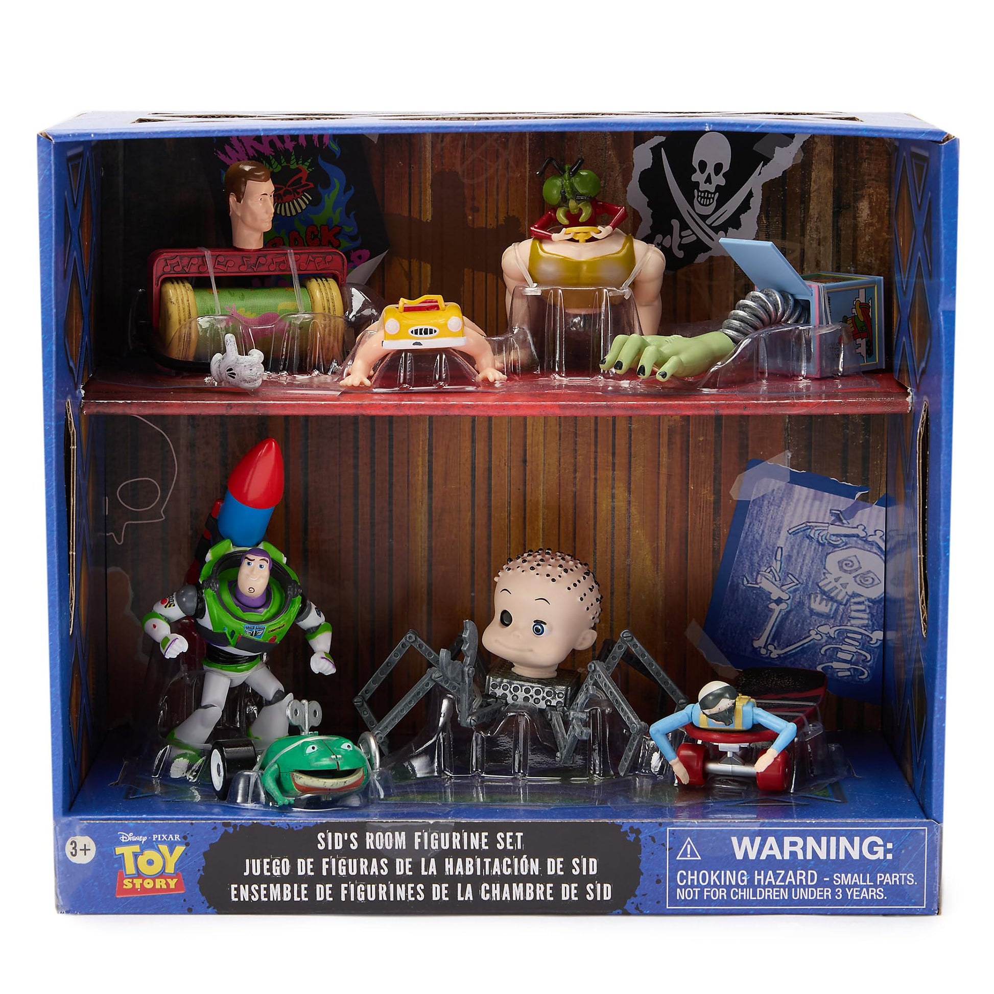 Disney Store Official Sid's Room Figure Set - Toy Story - 8-Piece Fully Sculpted Figures of Sid's Disturbing Creations - Perfect for Fans of Toy Story