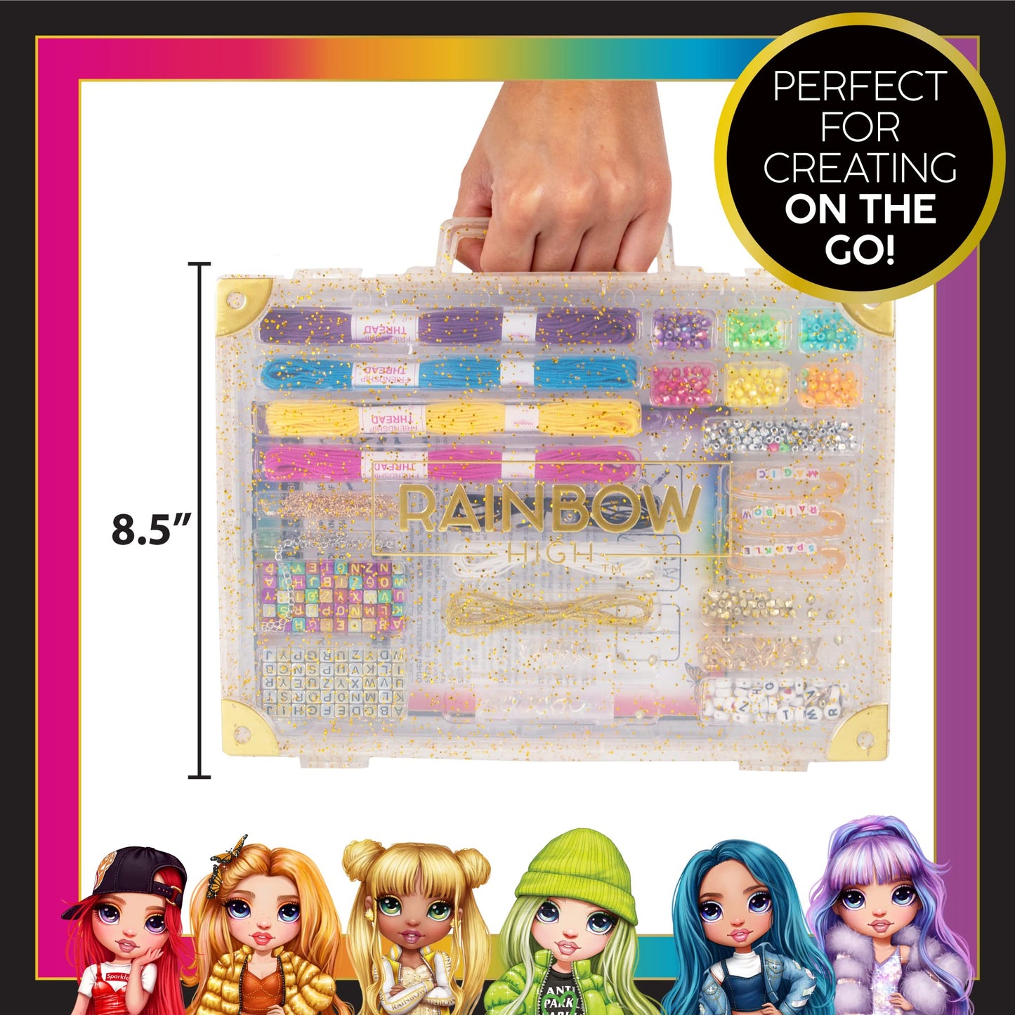 Rainbow High Ultimate Jewelry Designer, DIY Jewelry Making Kit, Design 20+ Pieces of Jewelry, Great Weekend or Sleepover Activity for Girls, Bead Kit
