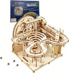 3D Wooden Puzzles for Adults Marble Run Kit - 159pc 4 Steel Marbles Build Mechanical Maze Model STEM Toys for Teens Adults, 4hr Challenge, No Glue