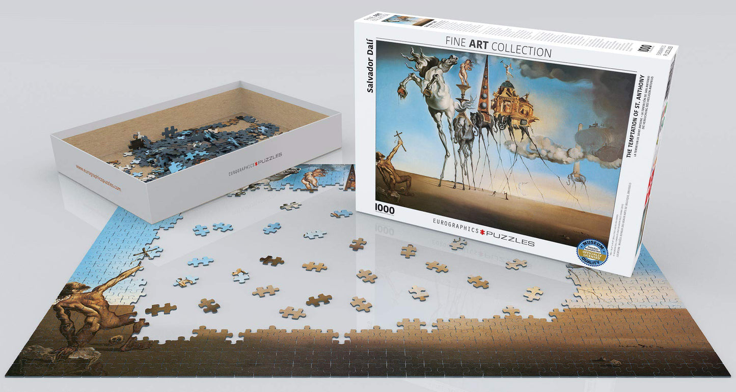 EuroGraphics Salvador Dalí The Temptation of St. Anthony Puzzle (1000 Piece) , White