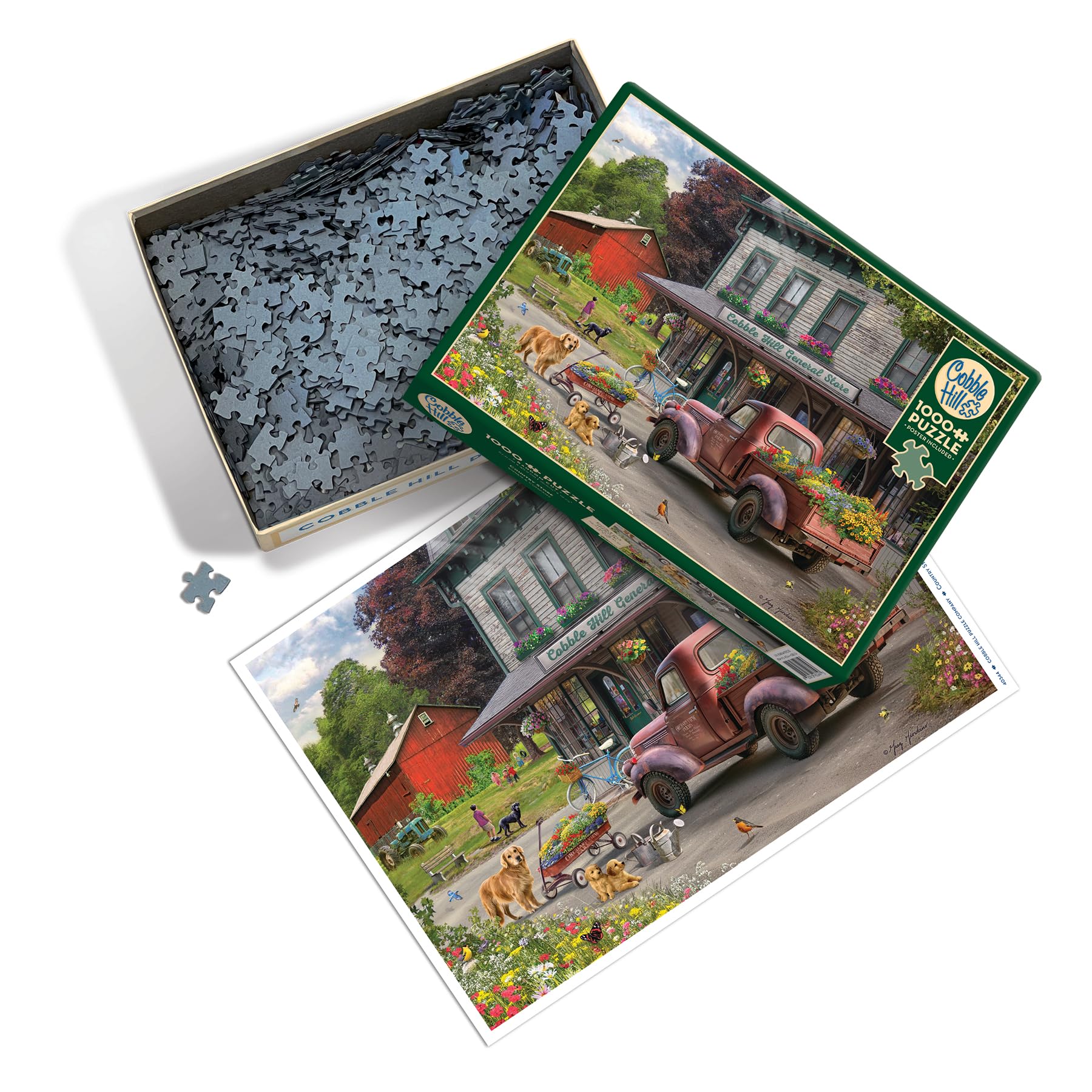 Cobble Hill 1000 Piece Puzzle - Country Store - Sample Poster Included