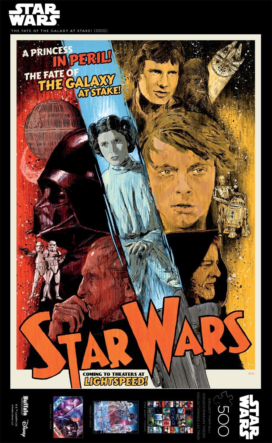 Buffalo Games - Star Wars - The Fate of The Galaxy at Stake! - 500 Piece Jigsaw Puzzle for Adults -Challenging Puzzle Perfect for Game Nights