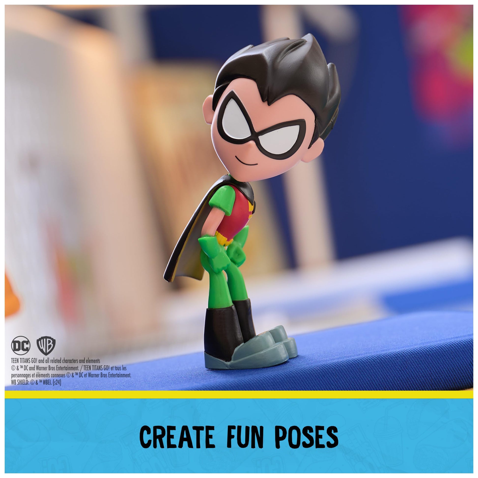 DC Comics Teen Titans Go! Twisty Titans Robin, Flexible Action Figure