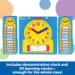Learning Resources Write & Wipe Clocks Classroom Set - 25 Pieces, Ages 6+ Laminated Dry-Erase, Teaching Aids, Teacher Supplies, Learning Time