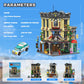 AsmrCap City Police Station Building Set for Boys, Police Station Toy with Police Car, Four-Floor Police Station with Office, Interrogation Room