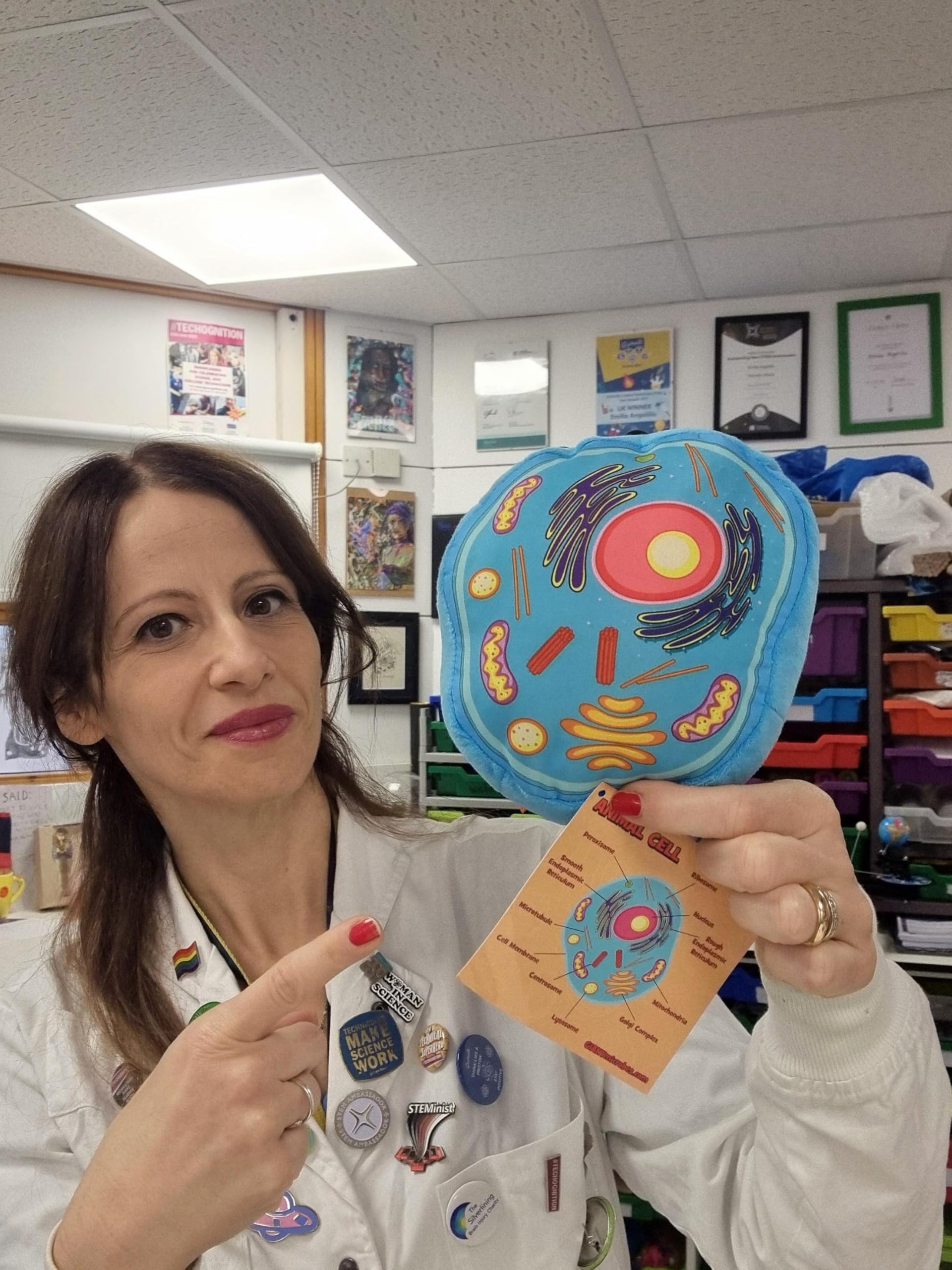 GIANT MICROBES Animal Cell Plush, Animal Cell Model, Biology Model, Biology Gifts, Science Classroom Decor, Science Teacher Gifts, Cell Biology