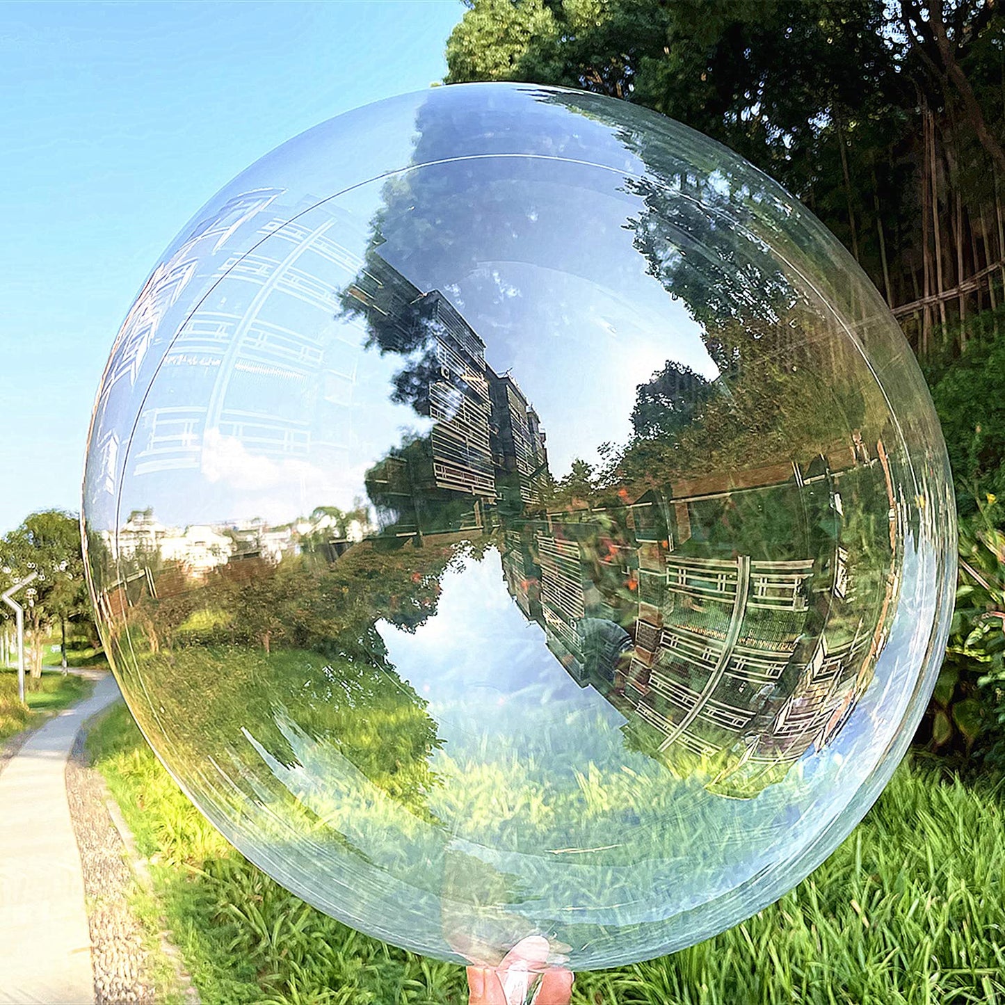 Bobo Balloons 50 Packs, 20 Inch Helium Style Transparent Bubble Clear Balloons for LED Light Up Decoration, Gifts for Christmas,Wedding,Birthday Party