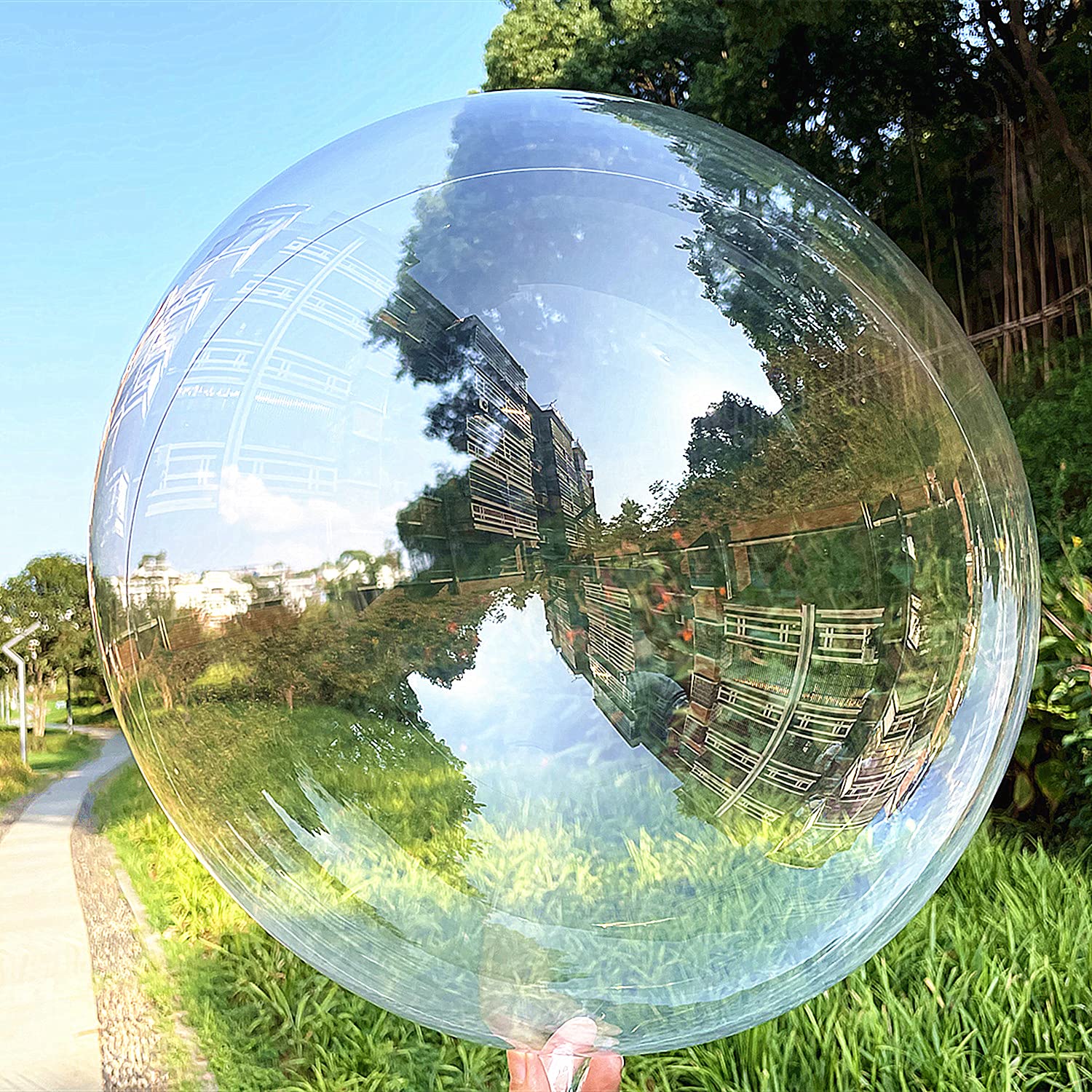 Bobo Balloons 50 Packs, 20 Inch Helium Style Transparent Bubble Clear Balloons for LED Light Up Decoration, Gifts for Christmas,Wedding,Birthday Party