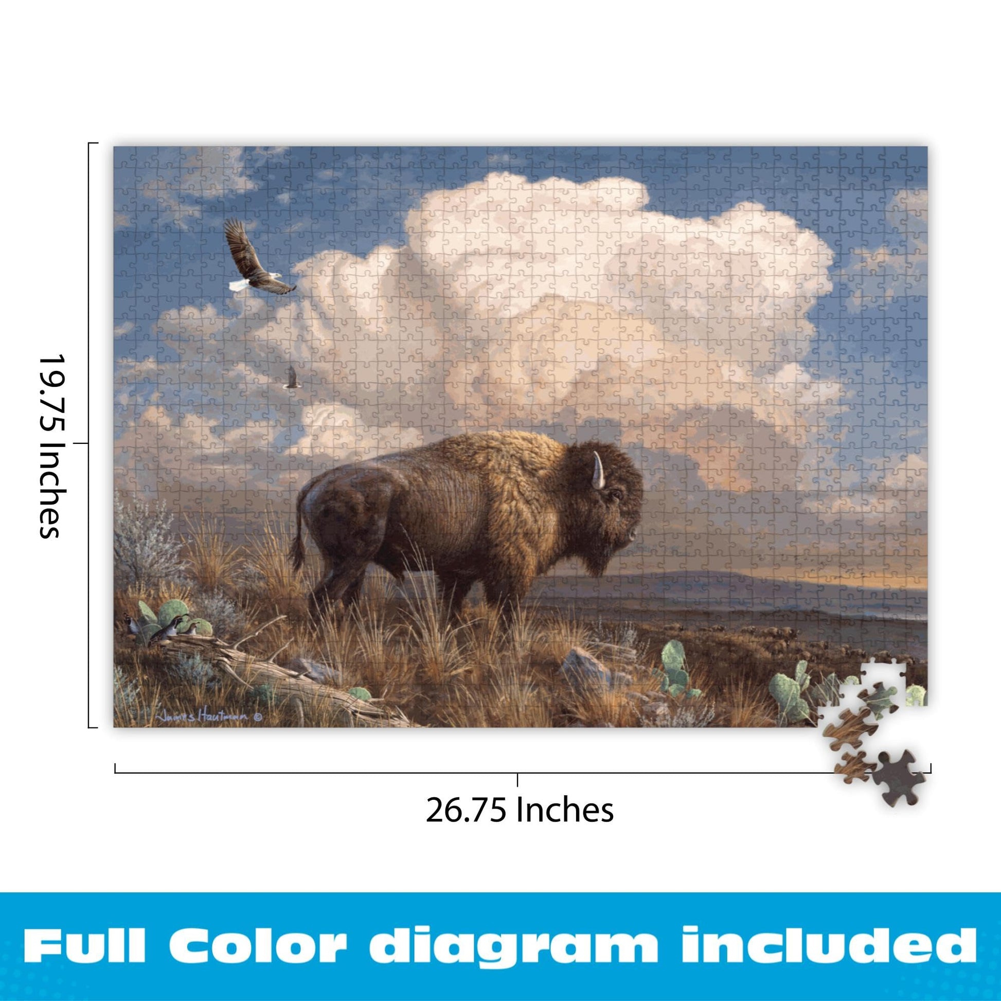 Buffalo Games - Majestic Bison - 1000 Piece Jigsaw Puzzle for Adults