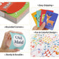 Etyishe Card Games for Kids Toddlers, Go Fish, Old Maid, Slap Jack and Memory Match, 4 Decks in 1 Pack, Fun Educational Gard Games for Family Game