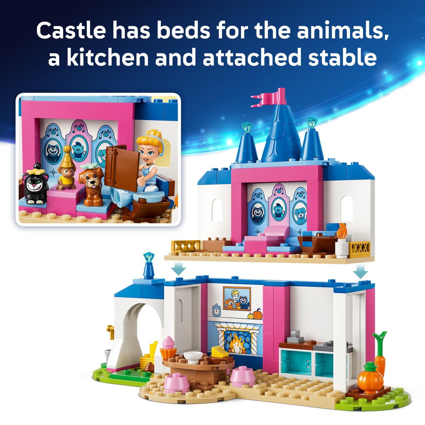 LEGO Disney Princess Cinderella Animal Friends Castle 43283