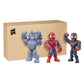 Playskool Heroes Mega Mighties Marvel Super Hero Adventures Web Warriors 3 Pack, Spider-Man, Kid Arachnid, Marvel’s Rhino, 10" Figures, Kids Ages 3