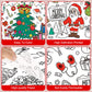Litmitfu Giant Christmas Coloring Poster - Large Merry Christmas Coloring Tablecloth for Kids, Jumbo Xmas Paper Coloring Table Cloth Banner Activities
