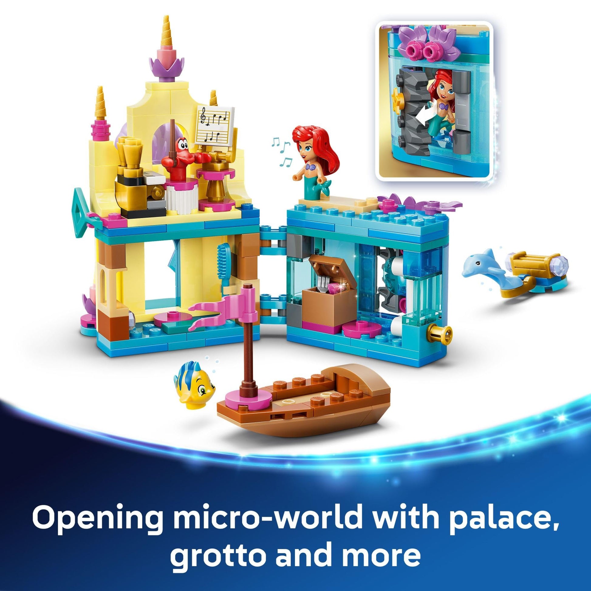 LEGO Disney Princess Ariel's Magical Mini Palace Building Toy - Little Mermaid Toys & Playset for Girls & Boys, Ages 5+ - Disney Gifts for Kids -