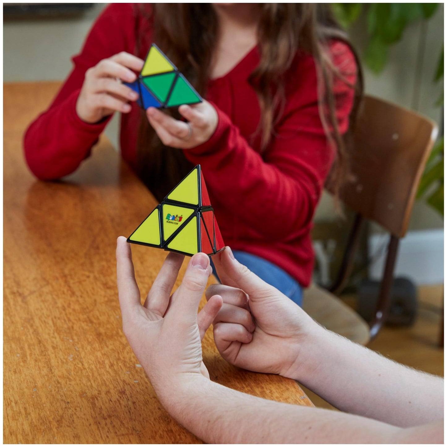 Rubik’s Cube, Pyramid, Rubik's Pyramid, Problem-Solving Brain Teaser, Classic Color-Matching Puzzle, Fidget Toy, Sensory Puzzle for Adults, Teens