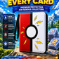 Trading Card Binder for Kids - 400 Cards Capacity Zipper Album with Portable Strap, Double Sided 8 Pocket Pages for MTG Yu-Gi-Oh Baseball Card