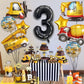 Construction Truck Balloons for Boys 3rd Birthday Party Supplies - Tractor Themed Decorations and Favors