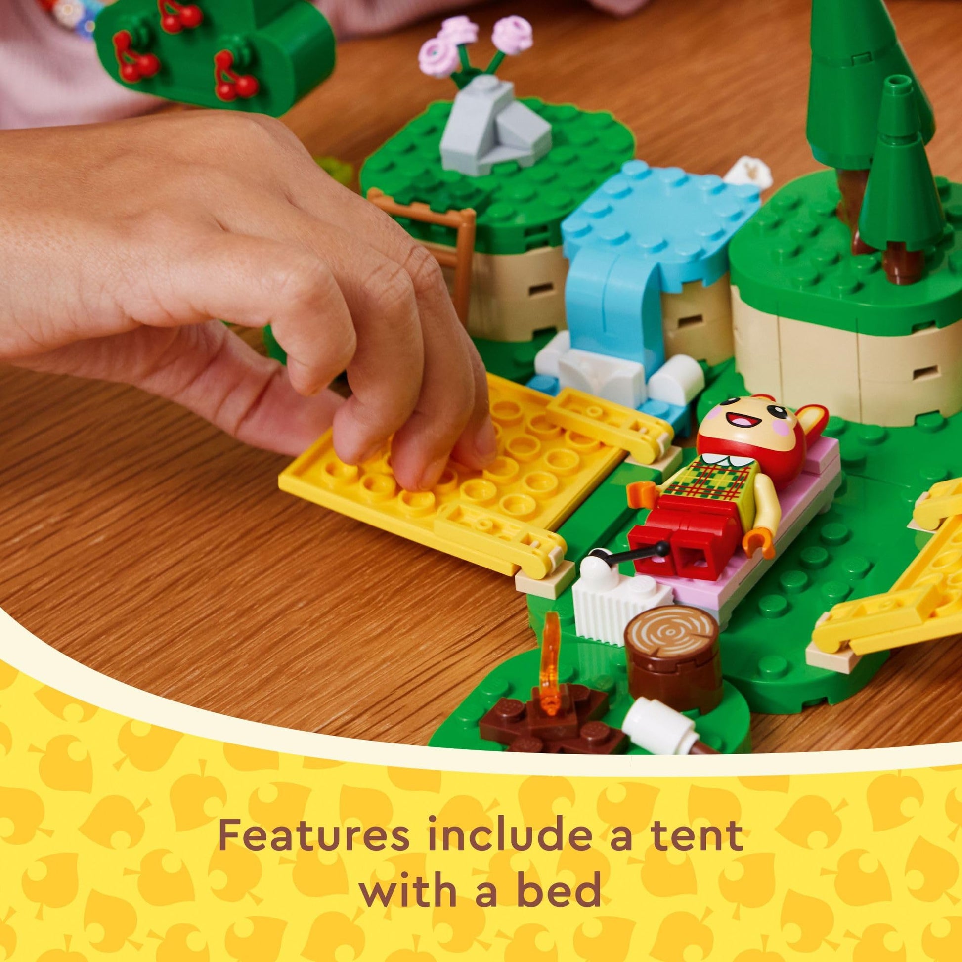 LEGO Animal Crossing Bunnie’s Outdoor Activities Buildable Creative Playset for Kids, Includes Video Game Toy Minifigures Tent and Rabbit, Animal
