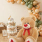 MaoGoLan Giant Teddy Bear 36" Stuffed Animal - Red Heart Footprints Big Teddy Bear Plush for Valentines Gift,Anniversary,Long Distance