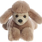 Aurora® Adorable Mini Flopsie™ Paysley Poodle Stuffed Animal - Playful Ease - Timeless Companions - Brown 8 Inches