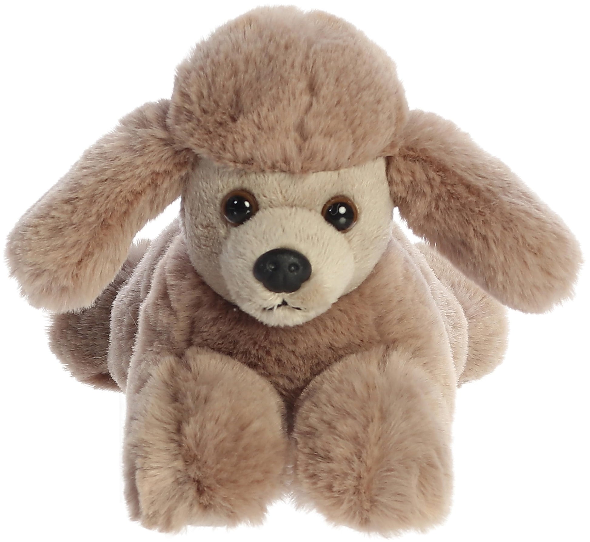 Aurora® Adorable Mini Flopsie™ Paysley Poodle Stuffed Animal - Playful Ease - Timeless Companions - Brown 8 Inches