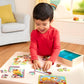 B. toys Wooden Puzzle Set, 4 Animal Puzzles with Wooden Box, Pets