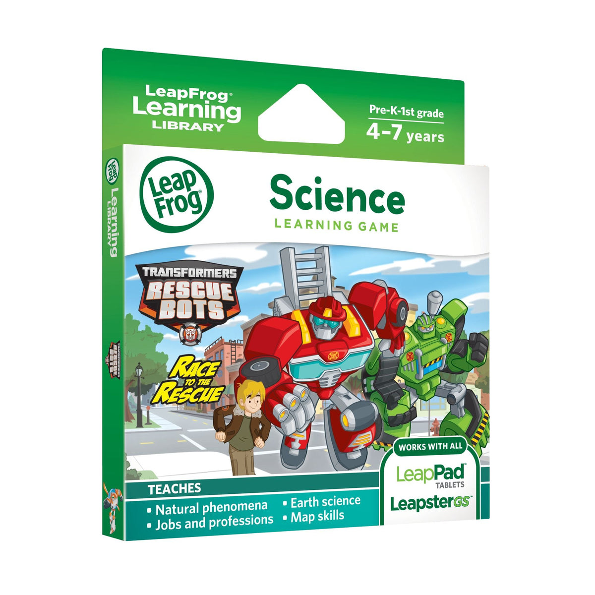LeapFrog Explorer Hasbro Transformers Rescue Bots Race to The Rescue Learning Game