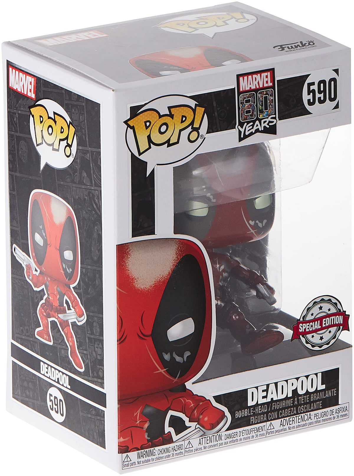 POP BanDxin Marvel 80 Years Deadpool Exclusive Vinyl 590, FU45347, One Size