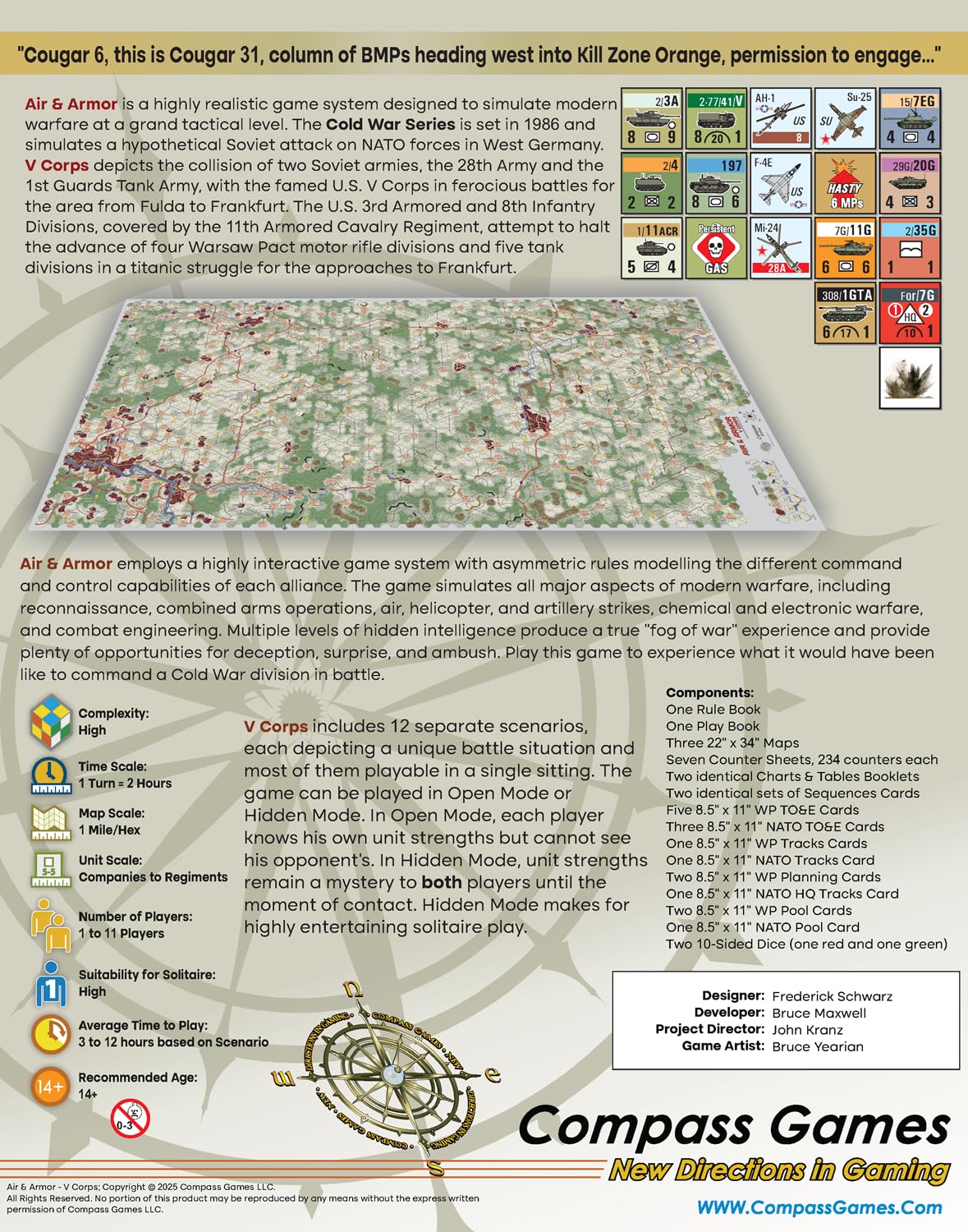 Compass Games Air & Armour V Corps
